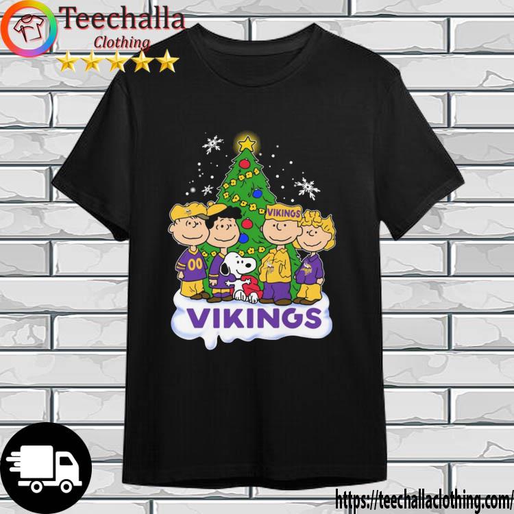 The Peanuts Characters Minnesota Vikings Merry Christmas shirt